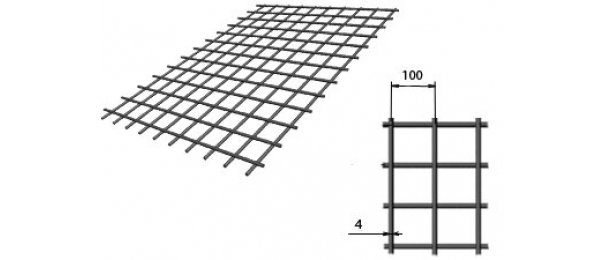 Сетка сварная (дорожная) 100х100х4мм 1,5х2м купить с доставкой в Долгопрудном